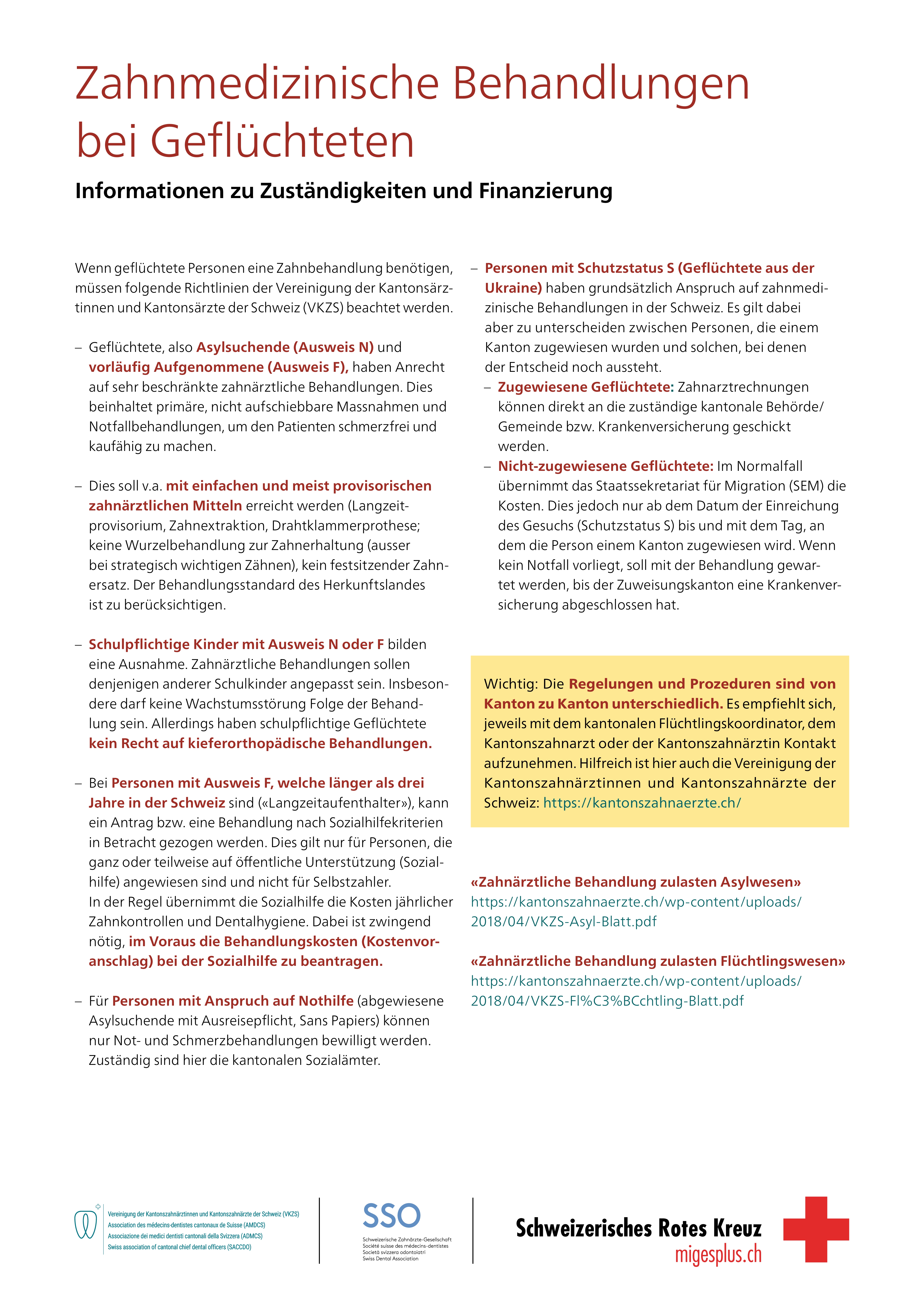 Titelbild Zahnmedizinische Behandlungen bei Geflüchteten