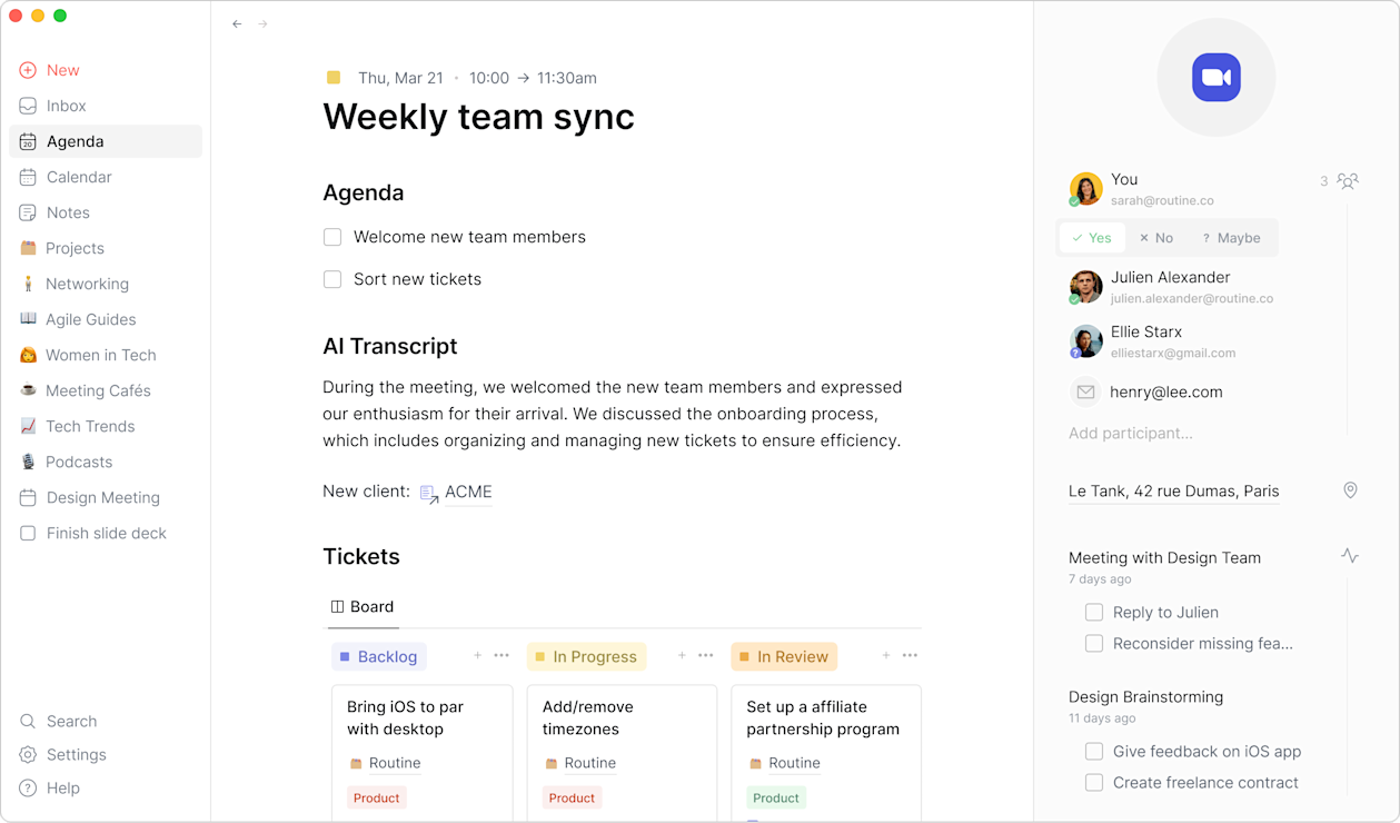 Knowledge - Meeting with Kanban and AI Transcript