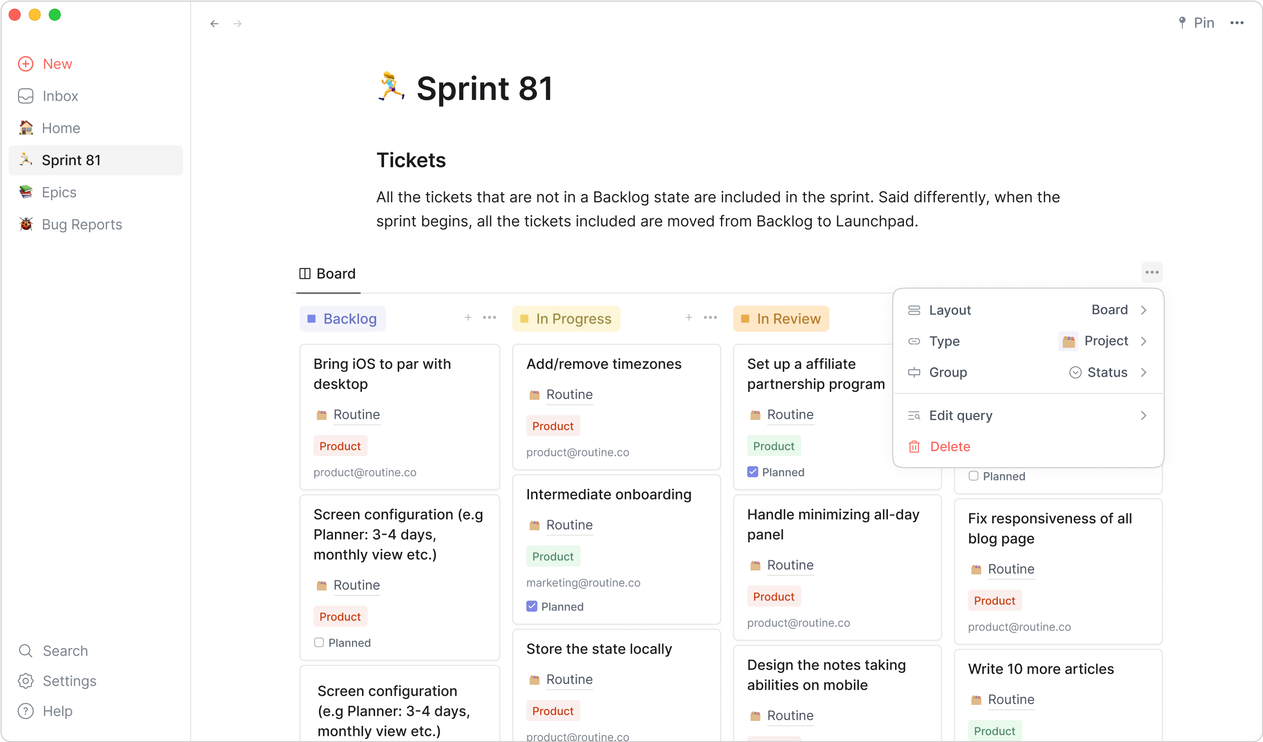 Project - Kanban Board
