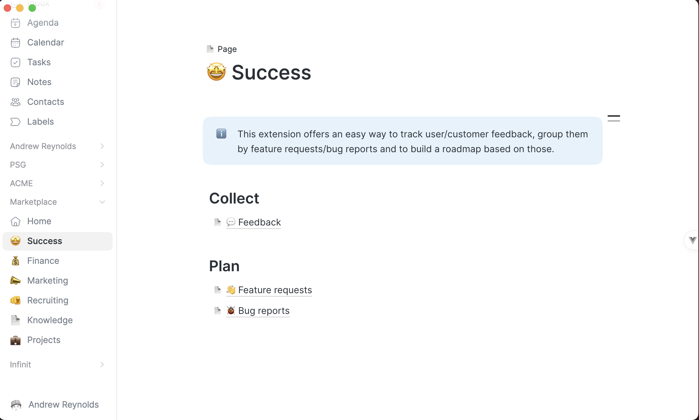 Success extension