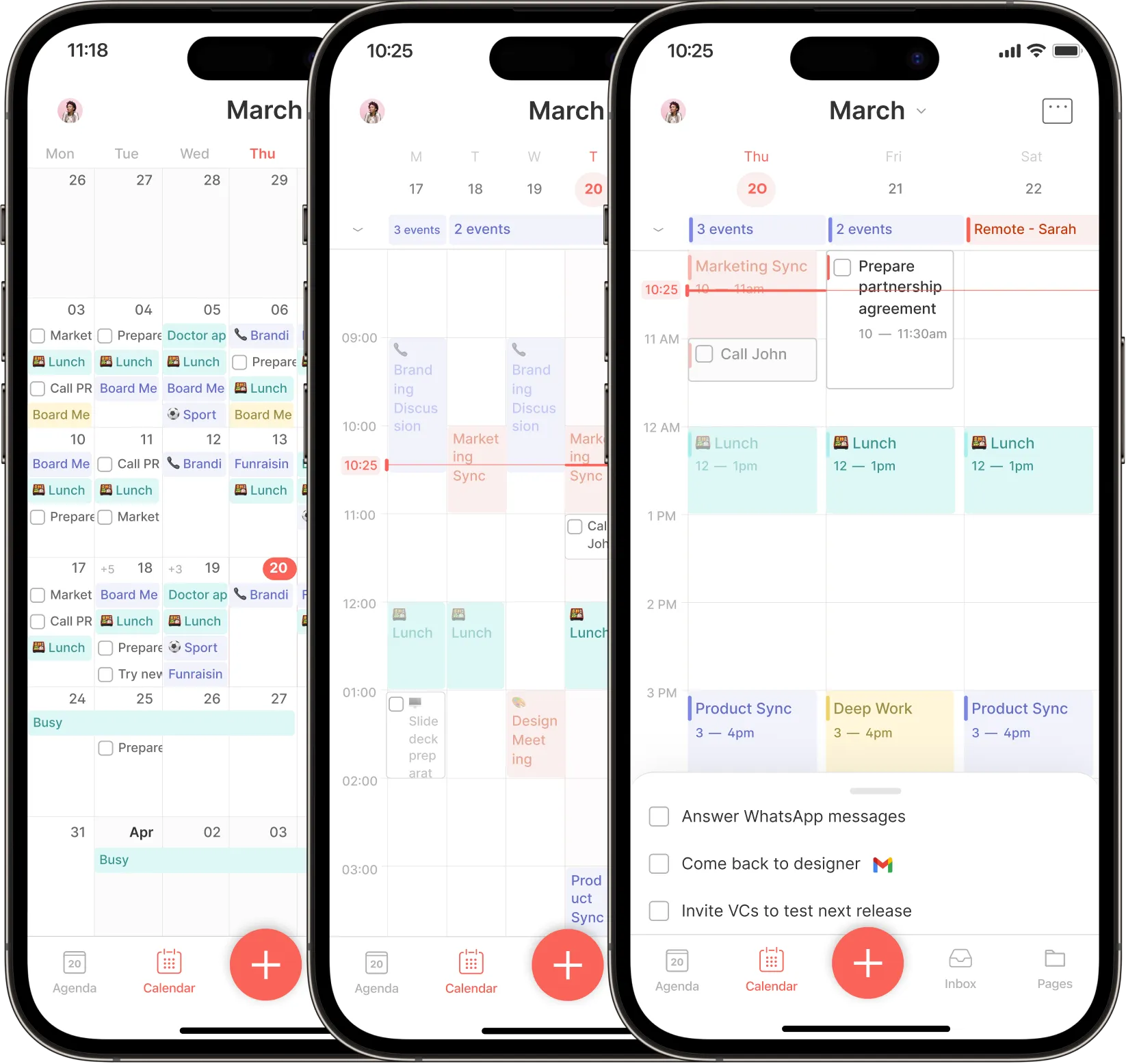 Calendrier sur iOS