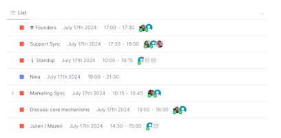 Active Events