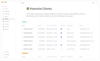 CRM Просмотреть список клиентов