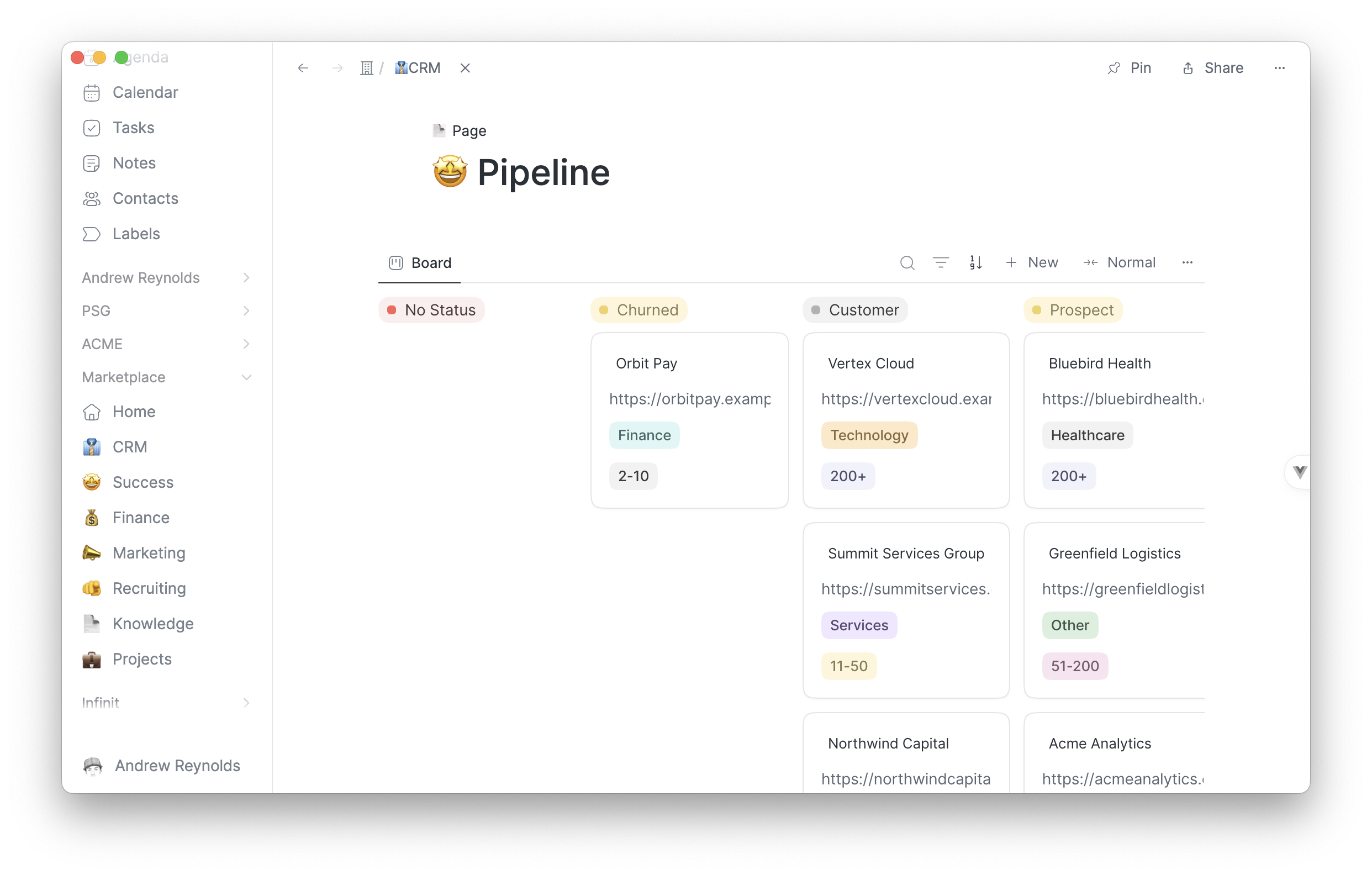 CRM pipeline