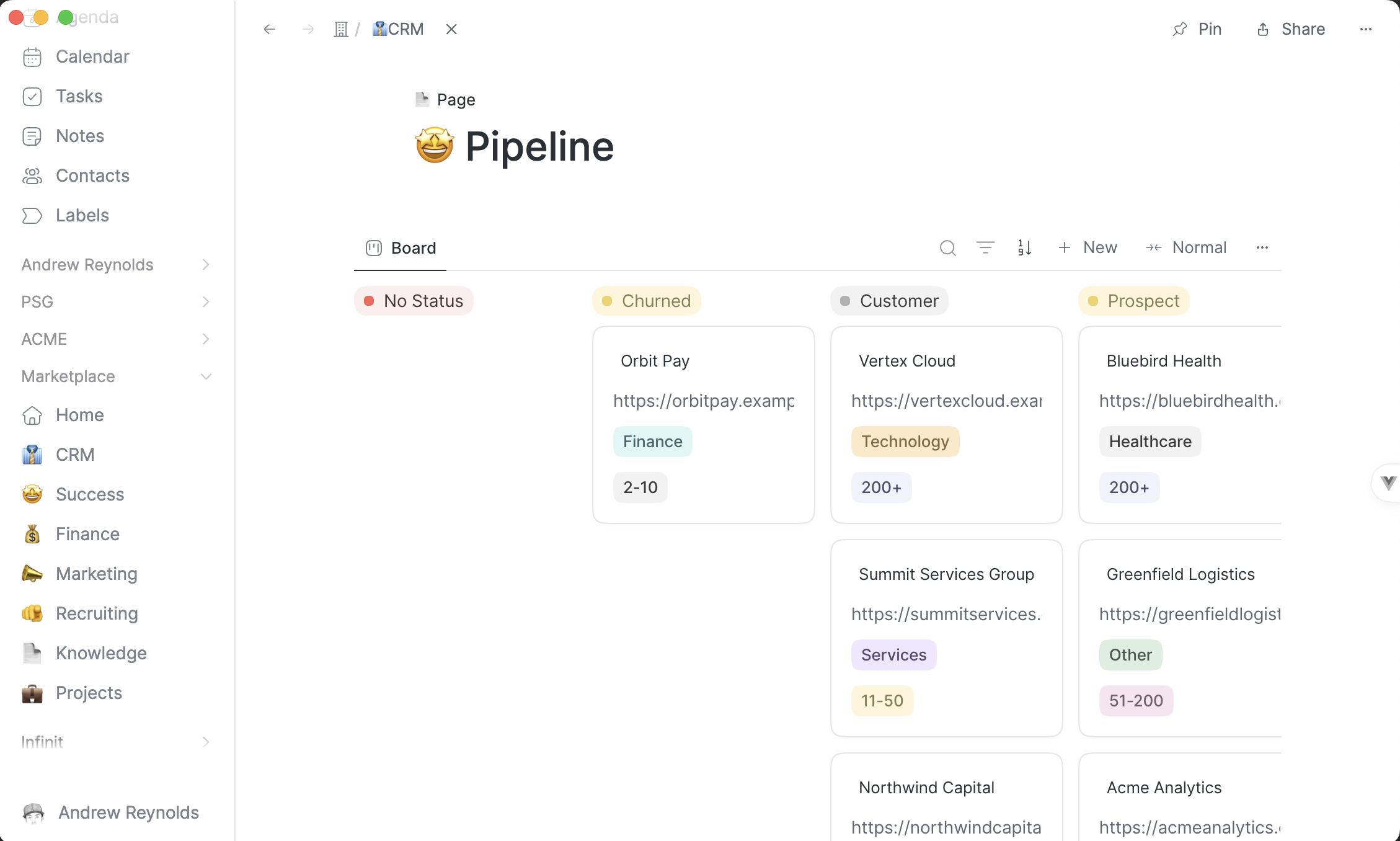 CRM pipeline