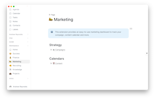 Marketing extension