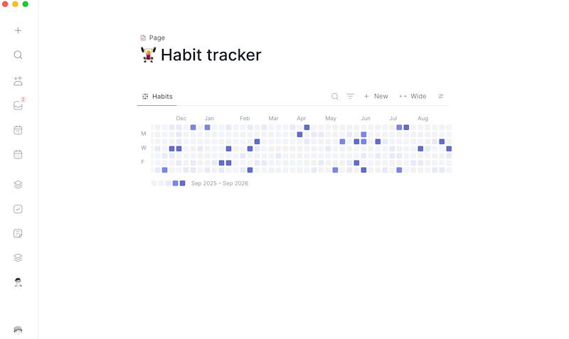 Habit tracker