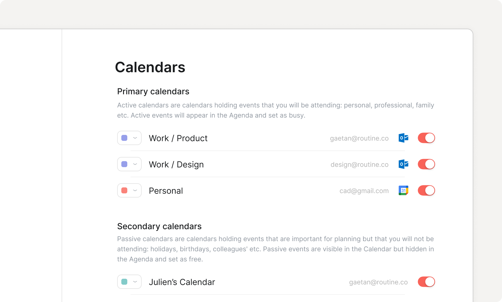 Home Calendars Accounts