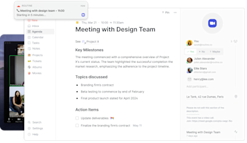 Meeting with Reminder