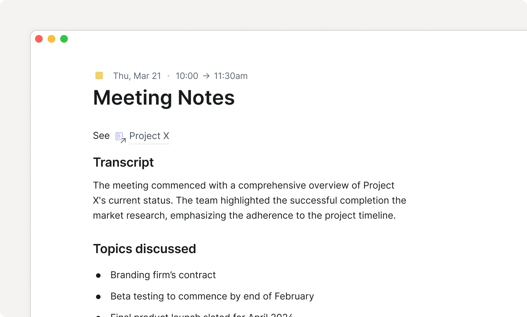 Home AI Meeting Notes