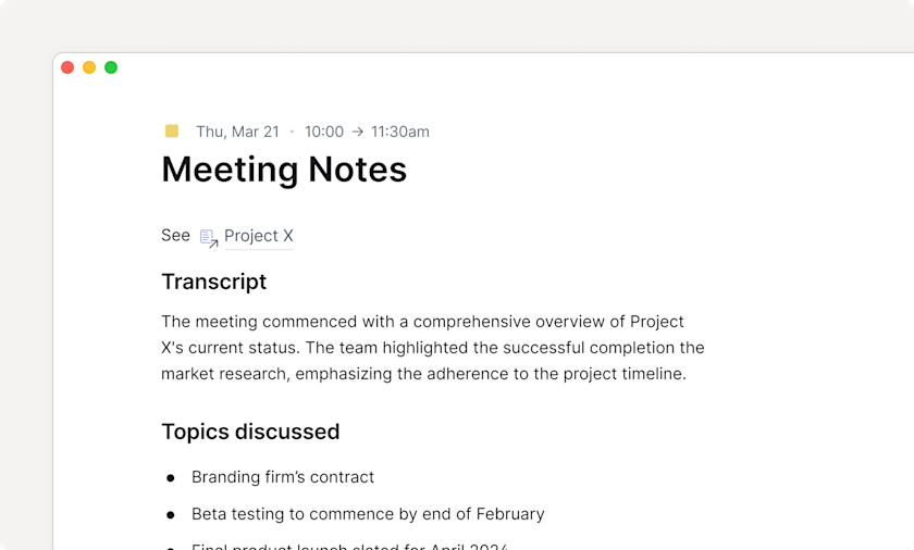 Home AI Meeting Notes
