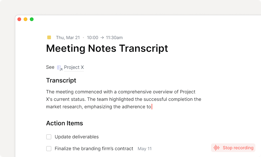 Home AI Meeting Notes