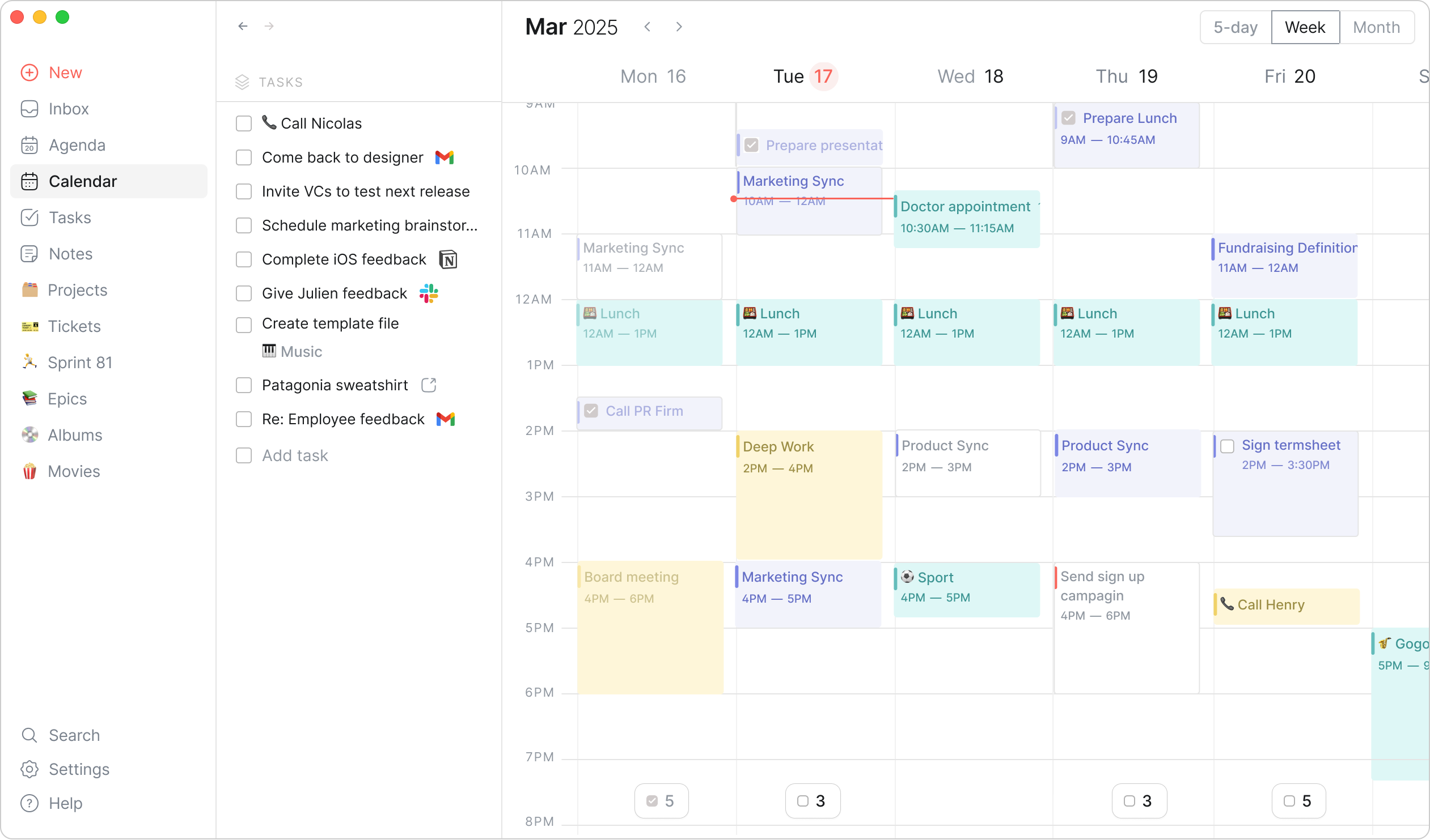 Productivity - Calendar