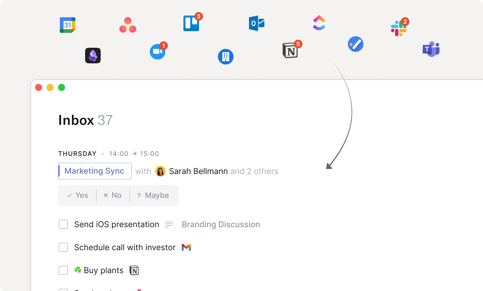 Home Inbox Integrations