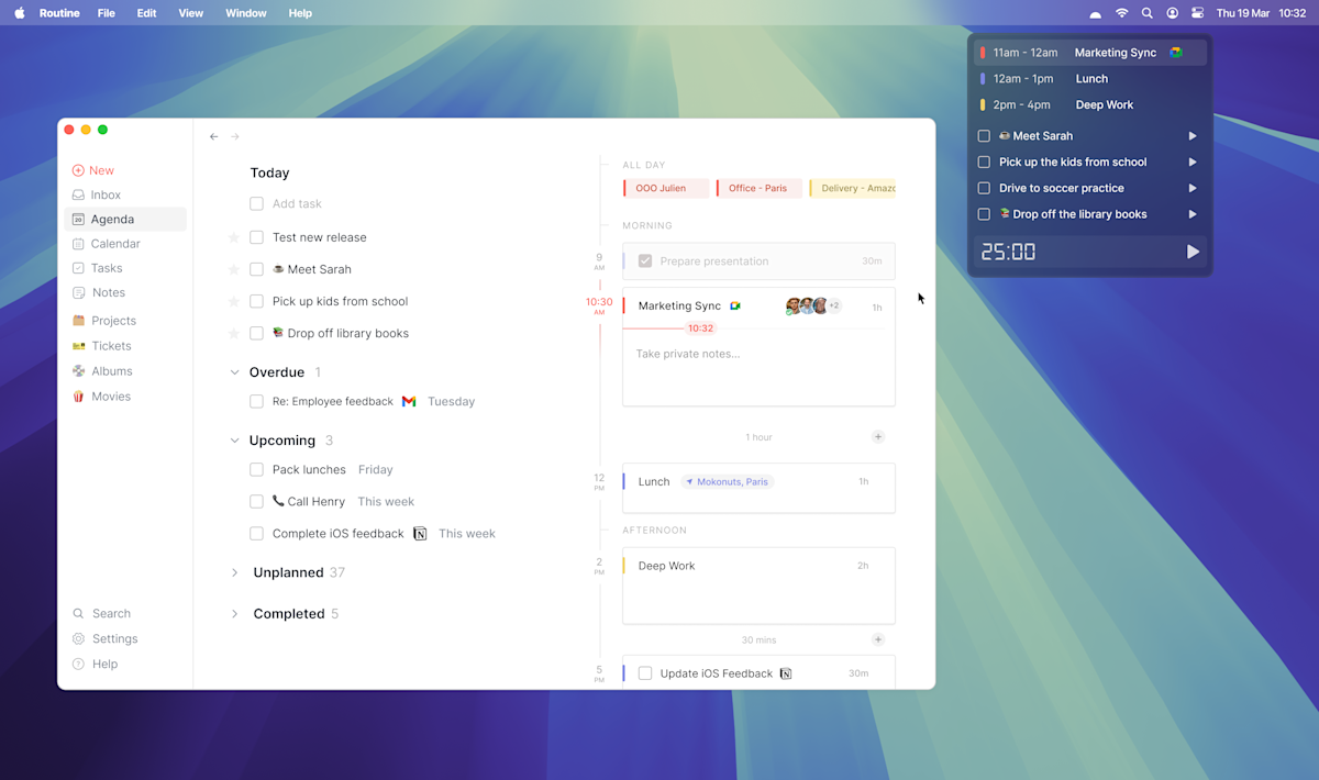 Menubar Dashboard