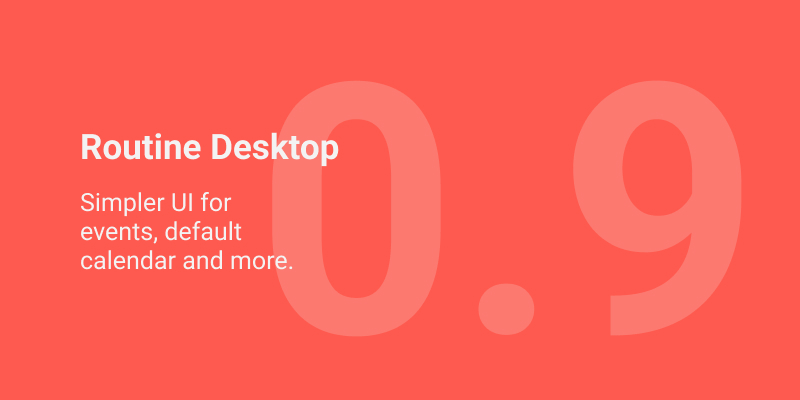 Routine Desktop 0.9