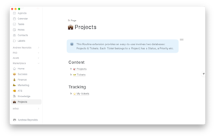 Project management extension