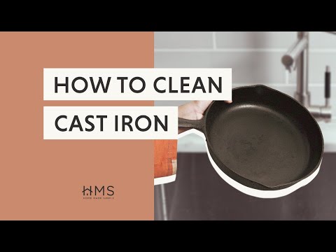 Easy Kitchen Tips - How to Care for a Cast Iron Skillet - One Hundred  Dollars a Month