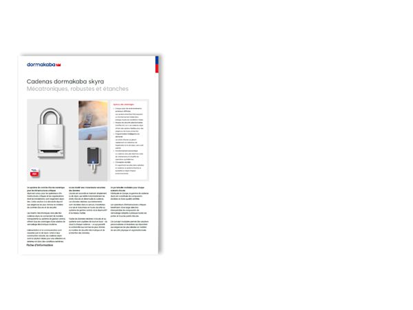 Fiche technique cadenas skyra