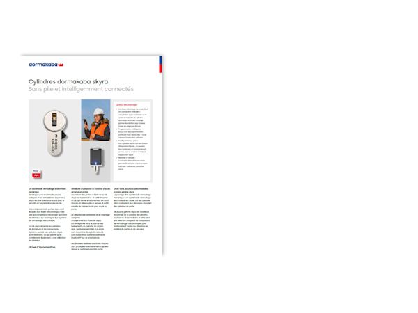 Fiche technique des cylindres skyra