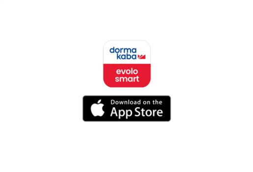 Download de gratis dormakaba evolo smart app van Apple.