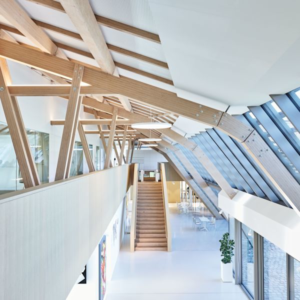 Open-plan architecture meets smart access and practical time and attendance logs