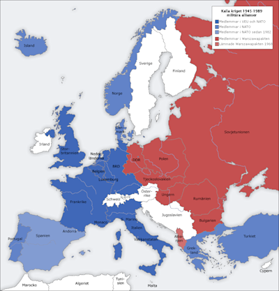 Europa under kalla kriget. Europa under kalla kriget.