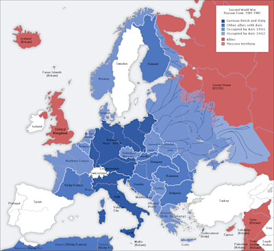Europa under andra världskriget, fram till år 1942. Europa under andra världskriget, fram till år 1942.