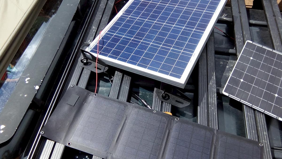 Photovoltaics on our trucks rack.