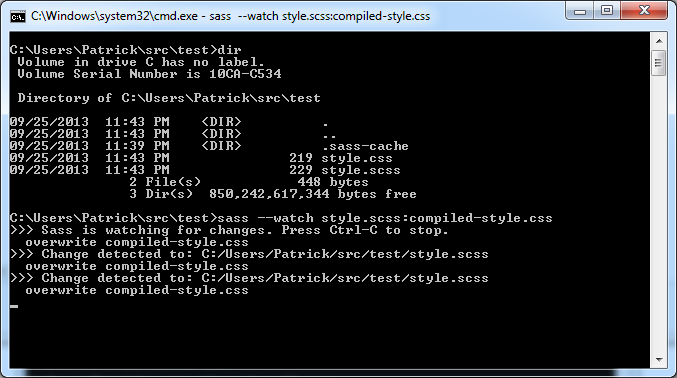 Command prompt running 