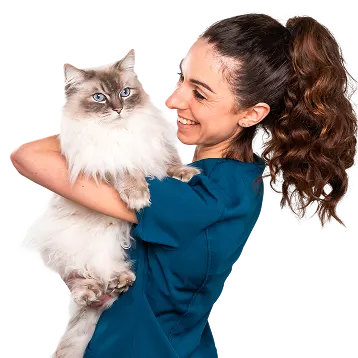 Vet with pet