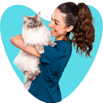 Dr Victoria Scully holding a cat
