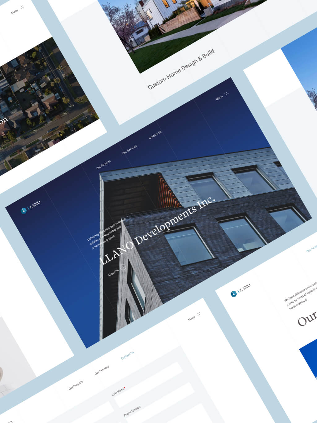 Llano website design