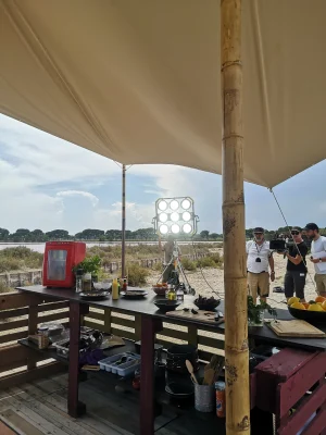 Tournage aux marais salants en Camargue