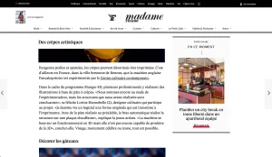 Madame Le Figaro, 27 février 2017. 