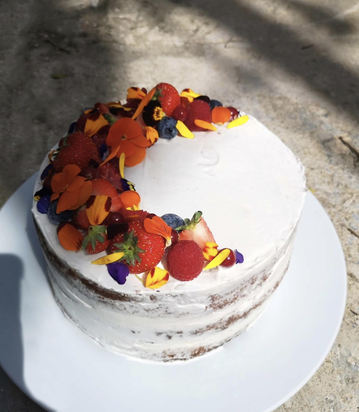 Cake fleuri 