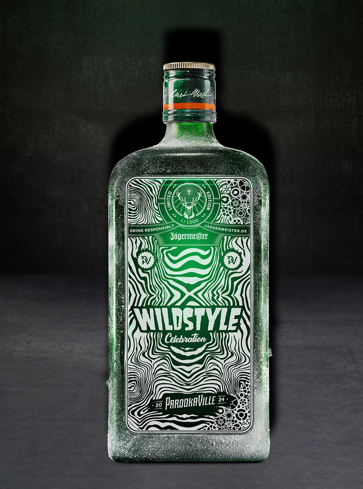 Jägermeister x Parookaville Flasche Wildstyle