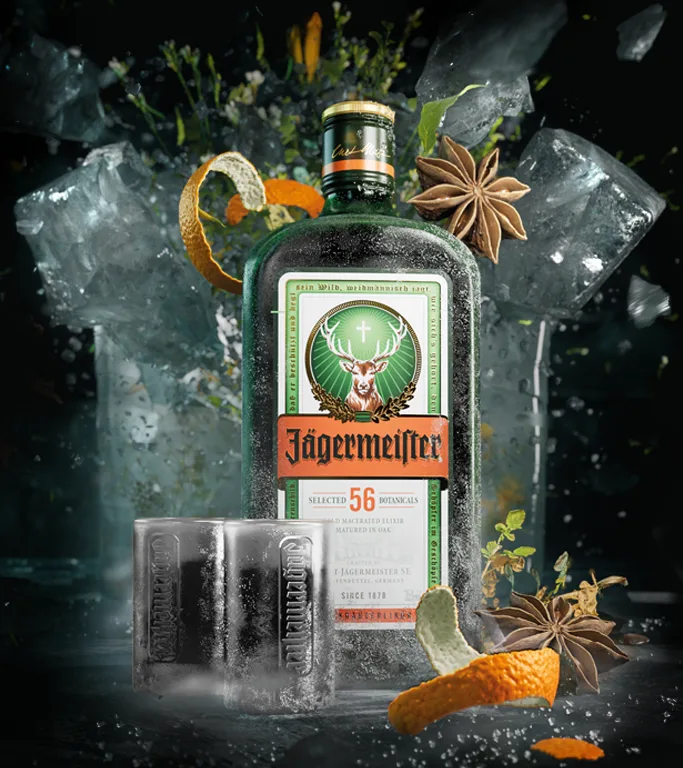 Jägermeister Flasche 0,7 Liter mit Botanicals