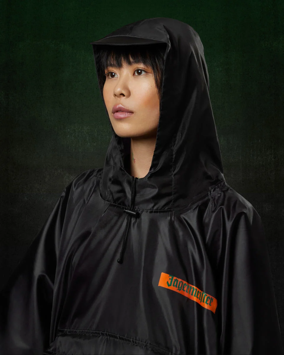 Jägermeister Regenponcho Kapuze