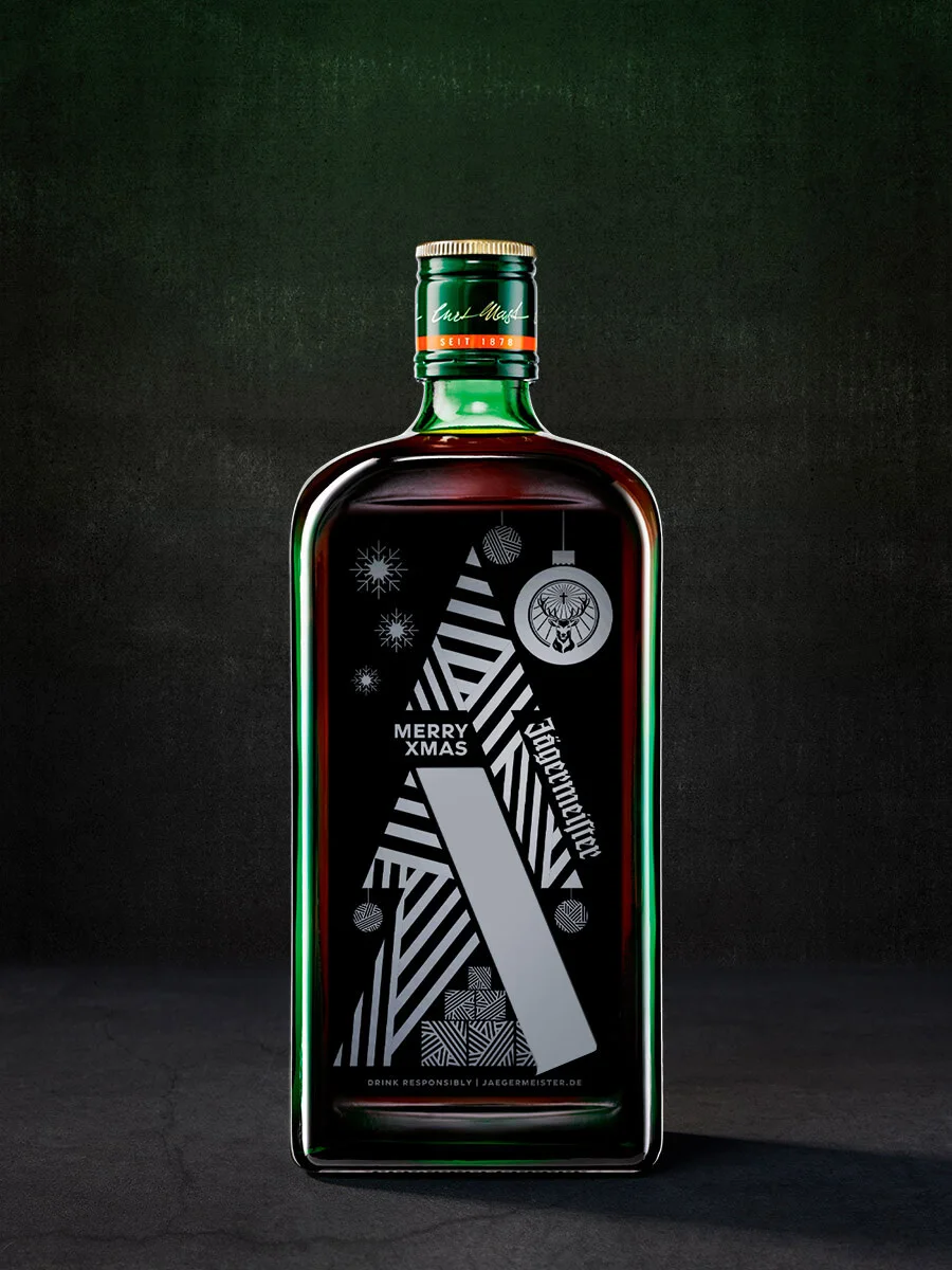 Jägermeister Gravurflasche | X Mas - Weihnachtsbaum