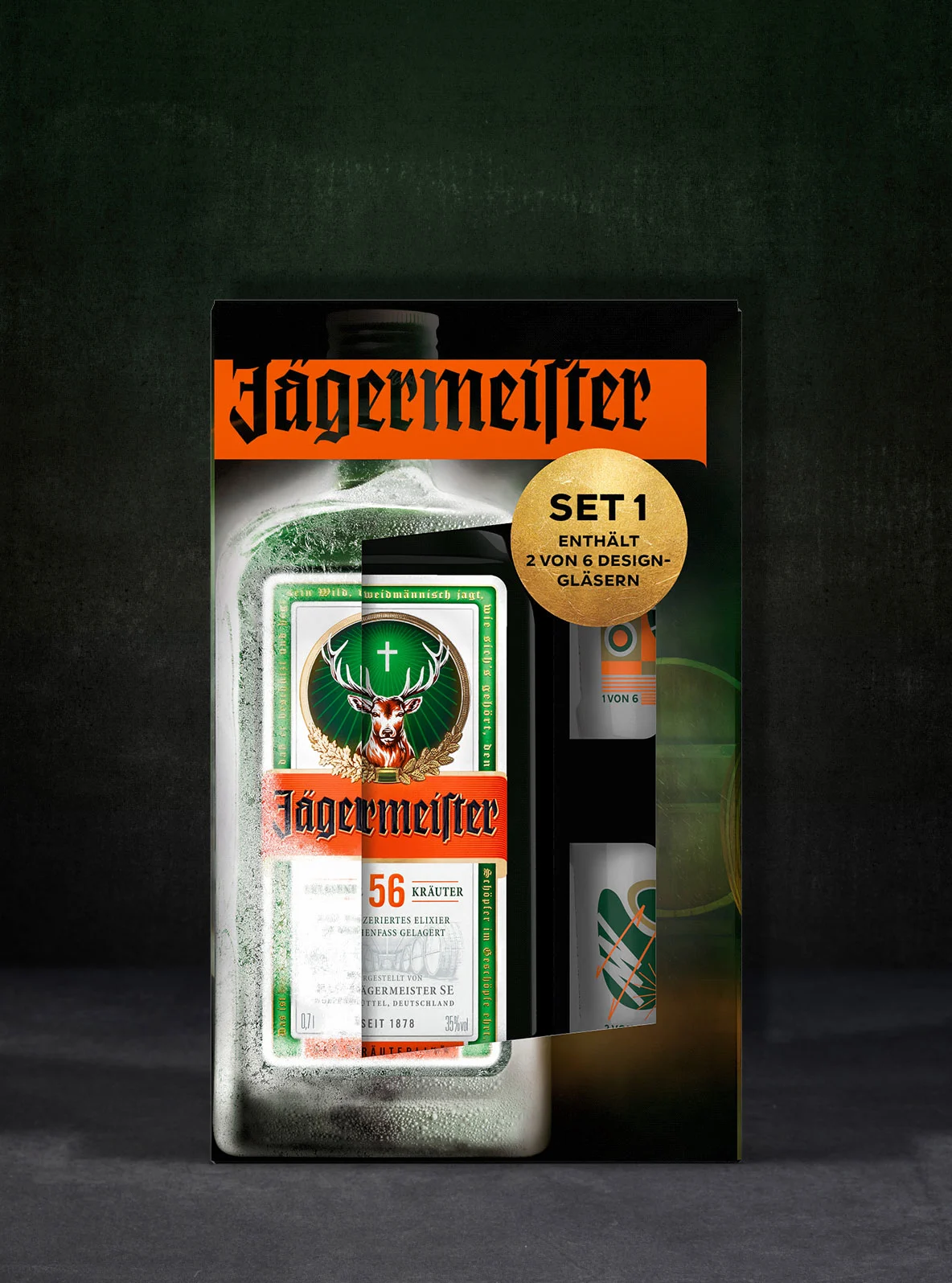 Jägermeister Aktionspackung Set 1 Frontal
