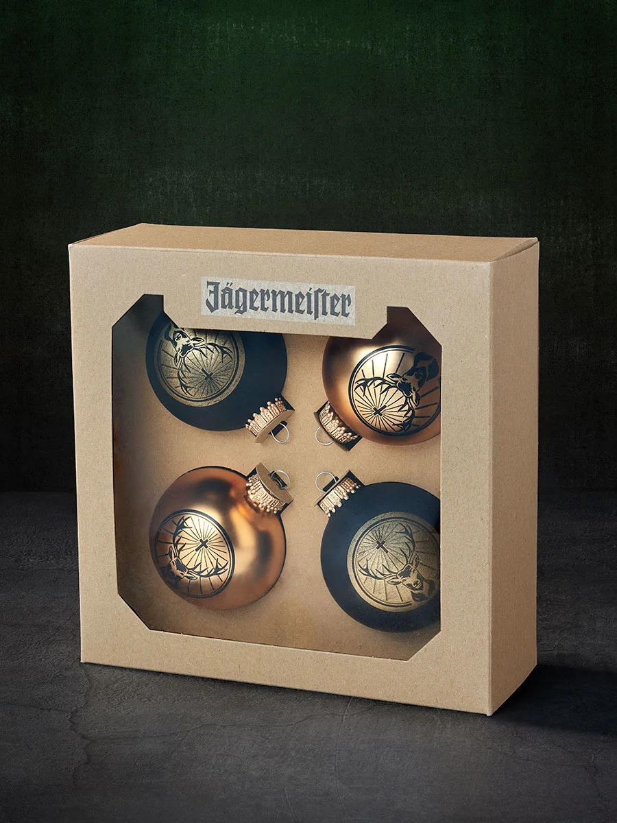 Jägermeister Weihnachtskugeln 4er Set