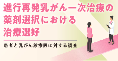 進行再発乳がん一次治療の薬剤選択における治療選好