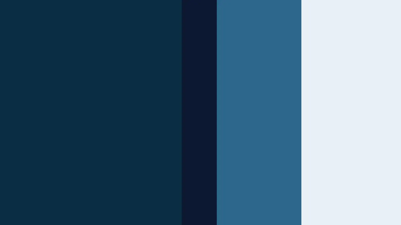 Four vertical stripes of color from left to right: dark teal, very dark grayish blue, medium blue, and light grayish blue.