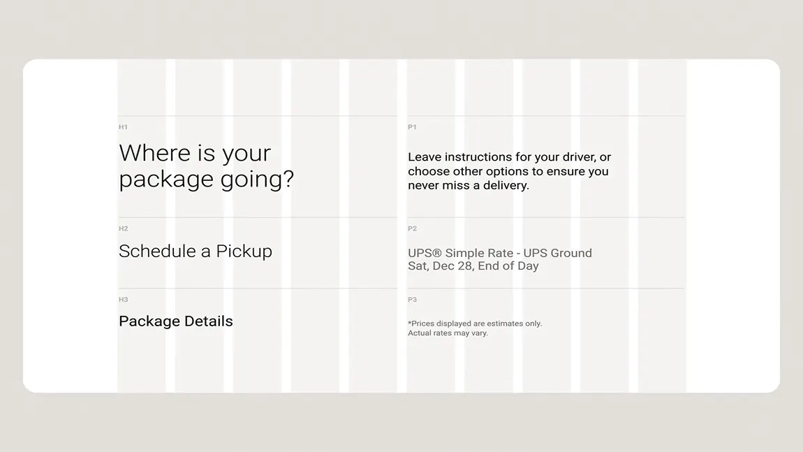 Design system and creative execution
