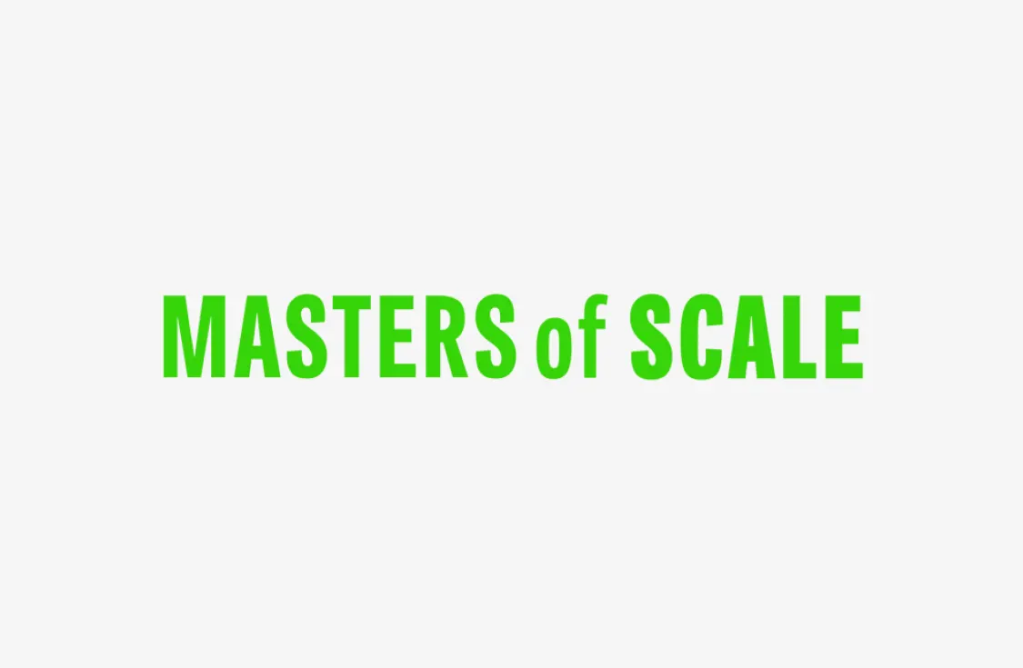 Text MASTERS of SCALE in bold green letters on a white background.
