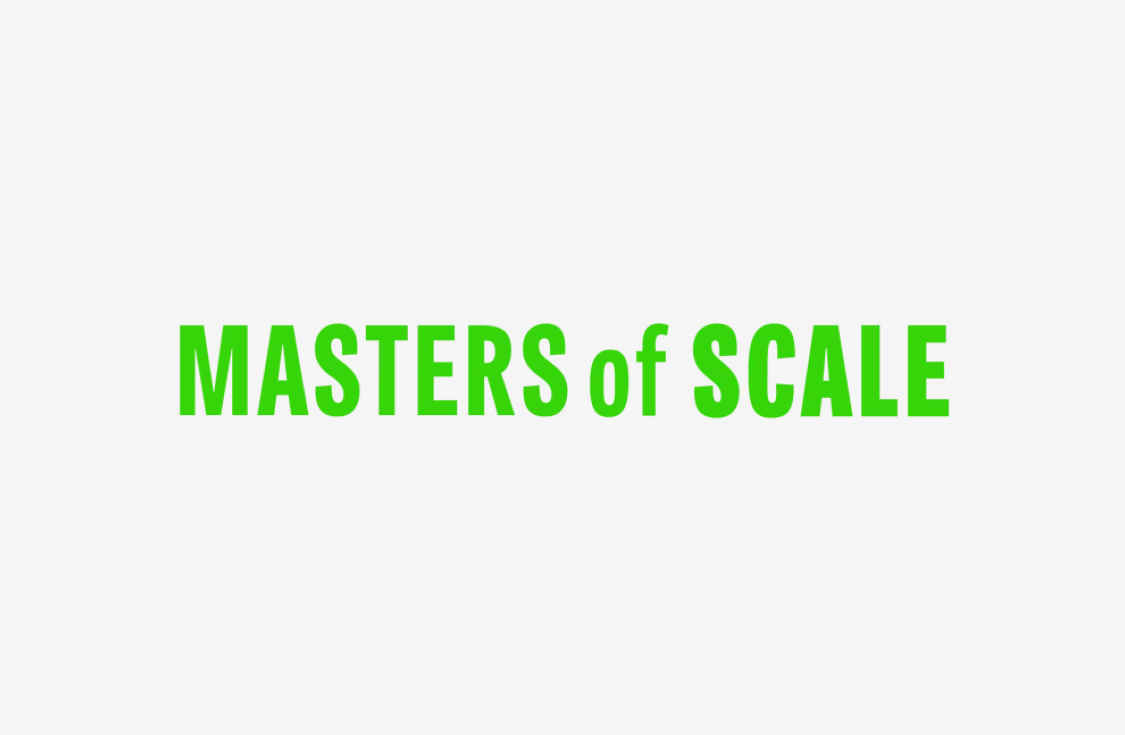 Text MASTERS of SCALE in bold green letters on a white background.