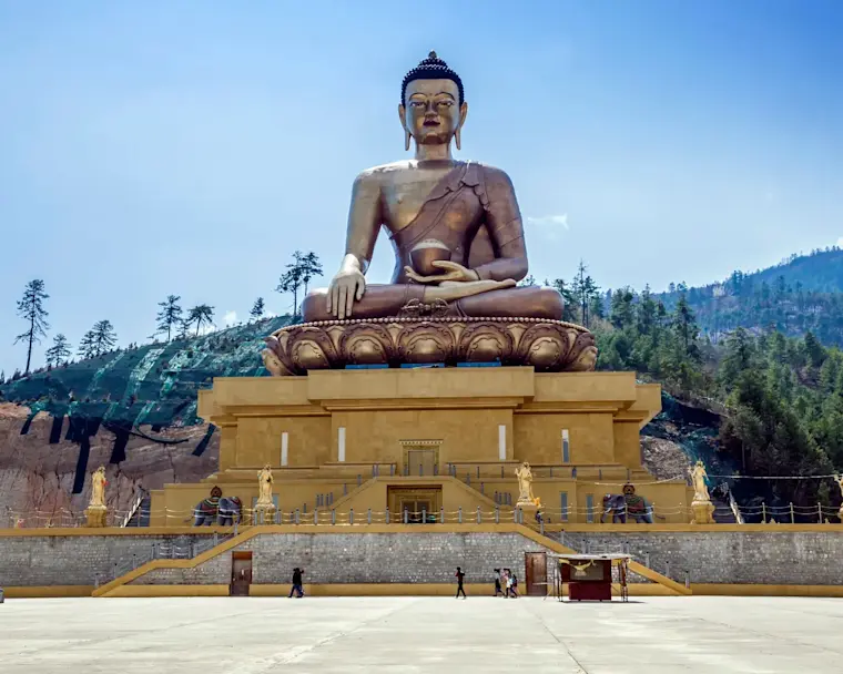 Bhudda Doderma-beeld in Bhutan