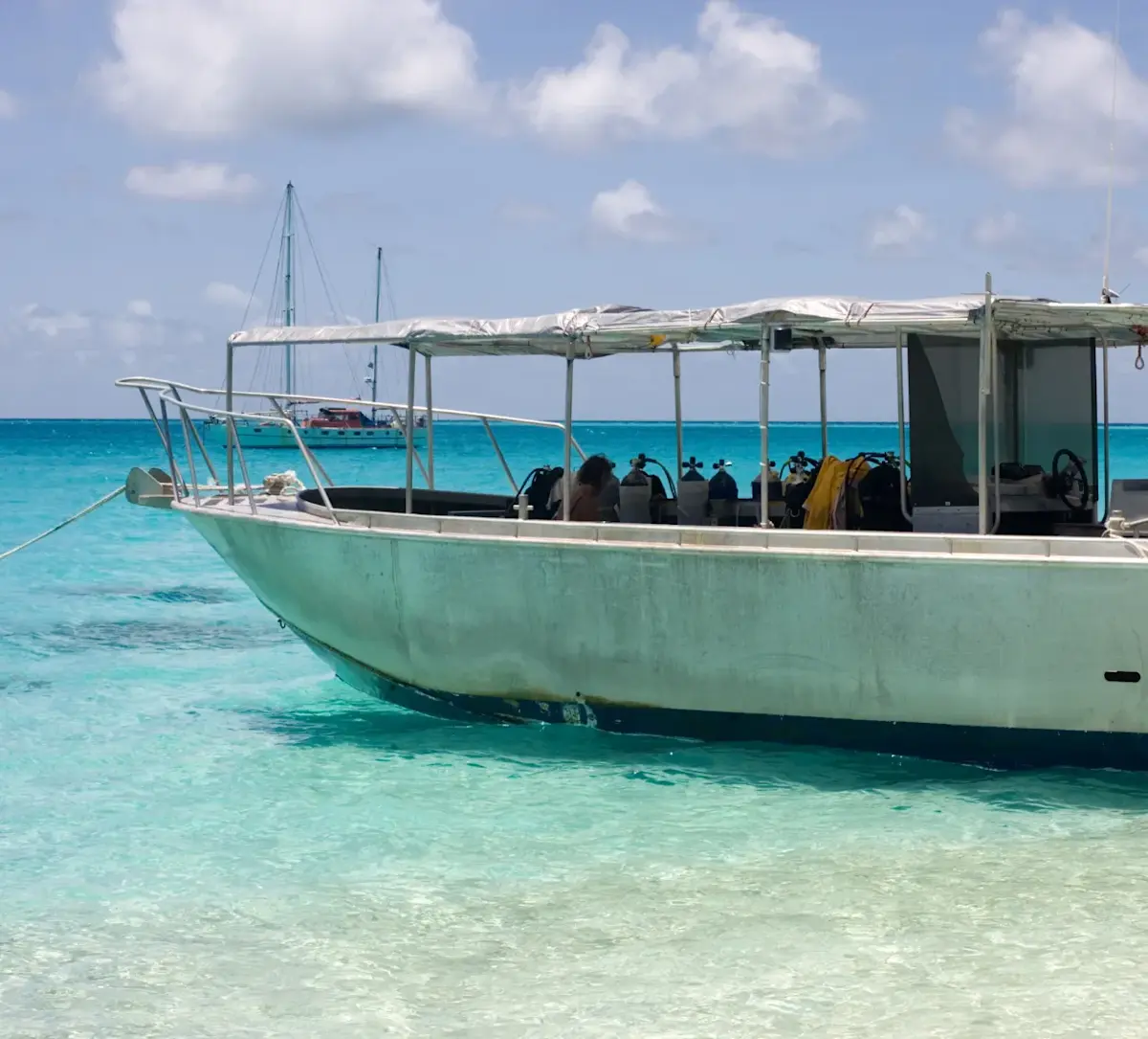 Een duikbootje in Fiji