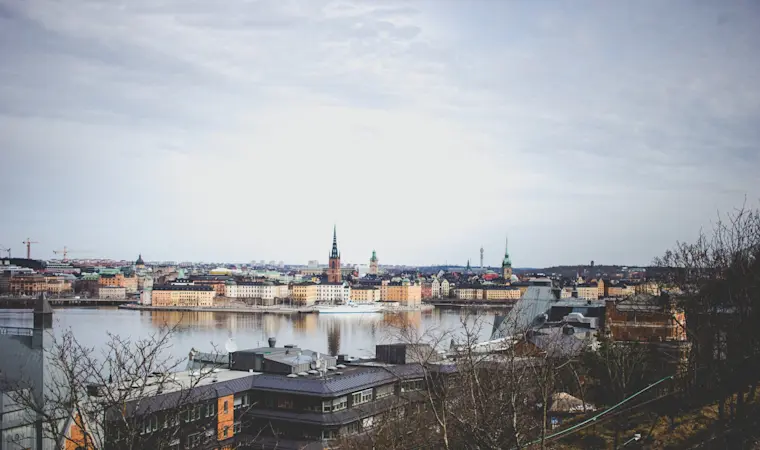 Vy över Stockholm.